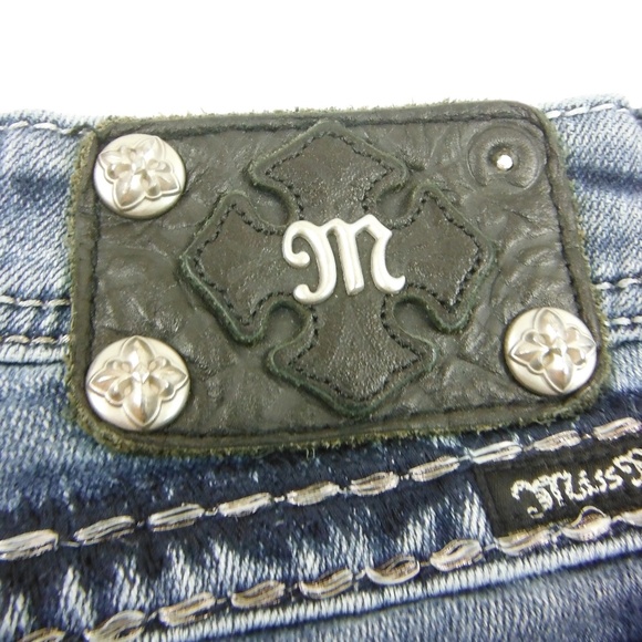 Miss Me Bling Pocket Boot Cut Denim Jeans - 27 - Picture 7 of 8
